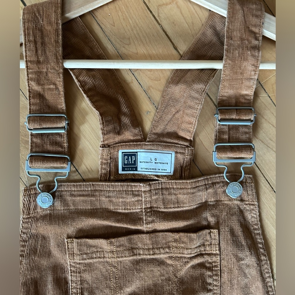 GAP Brown Maternity Corduroy Overalls